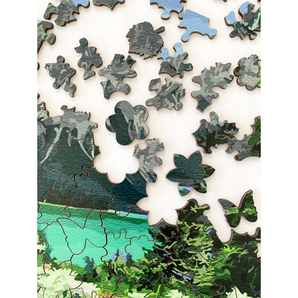 Дерев’яні пазли (281) - Ромашки біля гір (Розмір S)