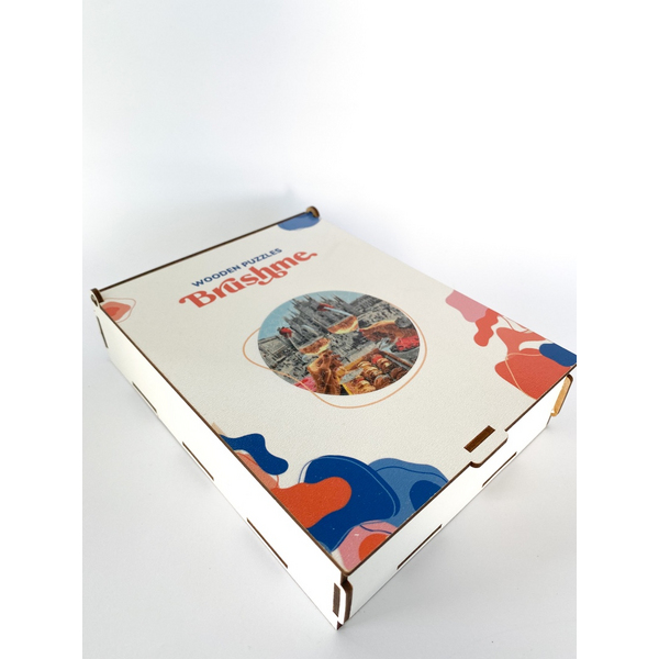 Дерев’яні пазли (281) - Сніданок в Мілані (Розмір L)