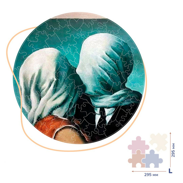 Дерев’яні пазли (281) - Поцілунок (Розмір L)