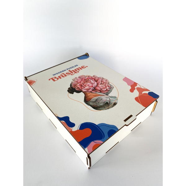 Дерев’яні пазли (281) - Загадка піонів (Розмір L)