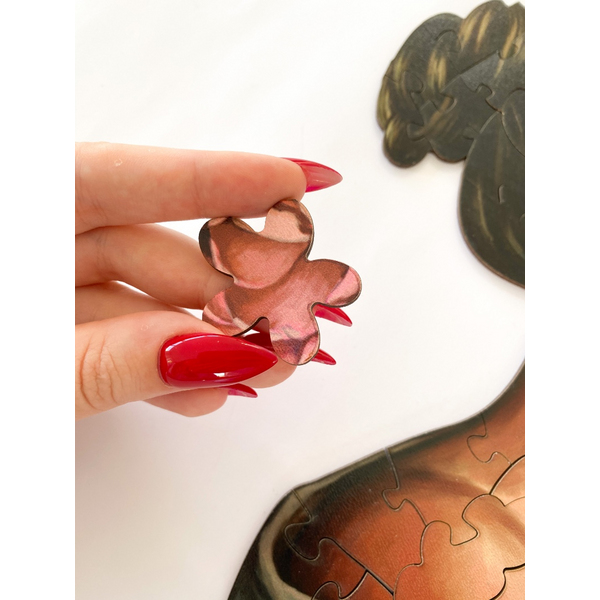 Дерев’яні пазли (281) - Загадка піонів (Розмір L)