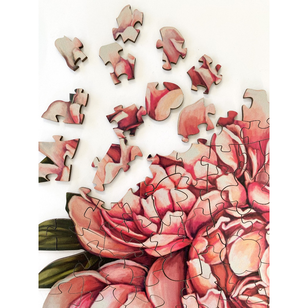 Дерев’яні пазли (281) - Дотик піонів (Розмір S)