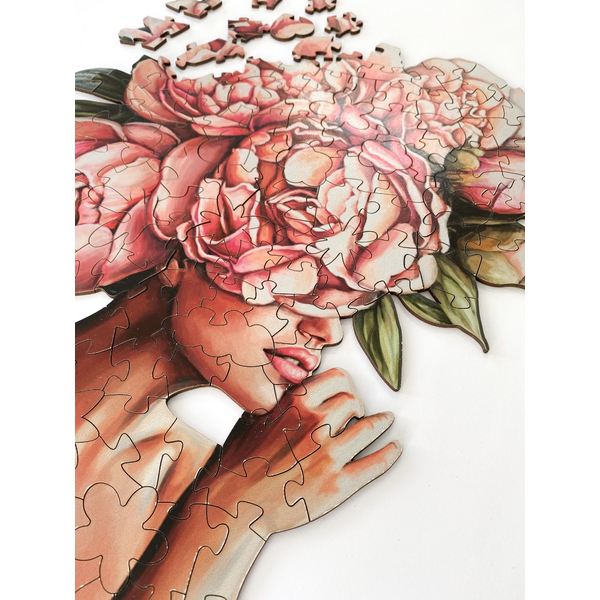 Дерев’яні пазли (281) - Дотик піонів (Розмір S)