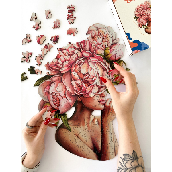 Дерев’яні пазли (281) - Дотик піонів (Розмір L)