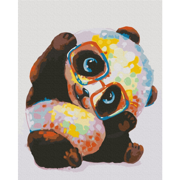Картина по номерам Поп Арт - Радужная панда