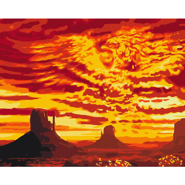 Картина по номерам Пейзажі - Фенікс в пустелі