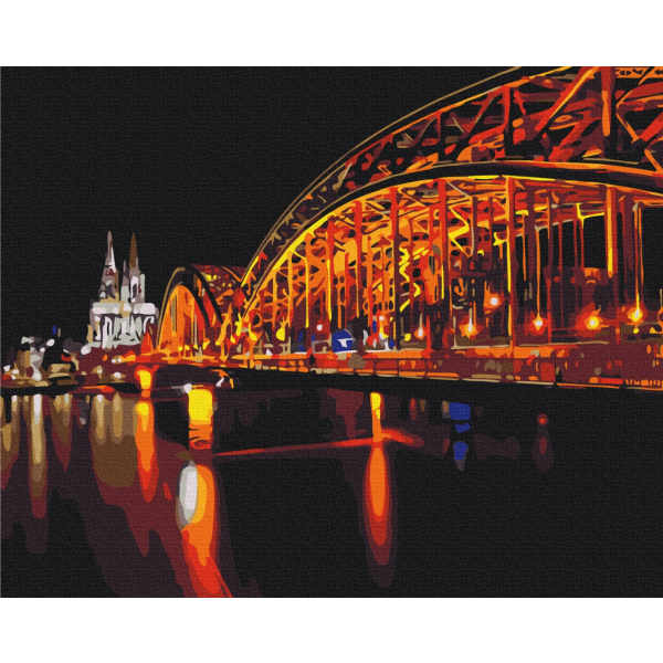 Картина по номерам Города - Кольори нічного міста