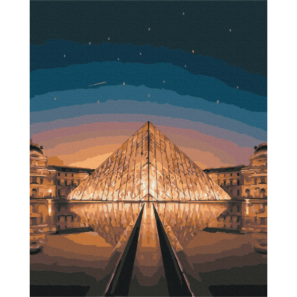 Картина по номерам Авторські колекції - Нічний Лувр
