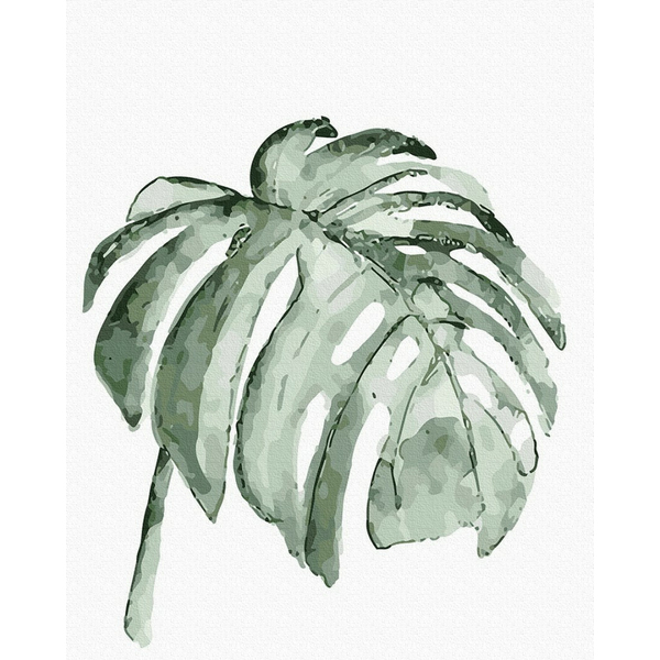 Картина по номерам Квіти - Екзотичний лист