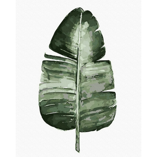 Картина по номерам Квіти - Тропічний лист