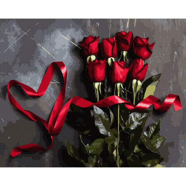 Картина по номерам Квіти - Квіти кохання