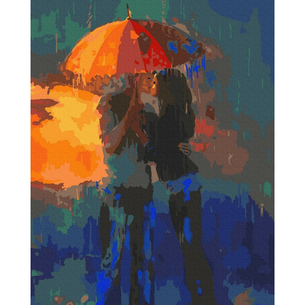 Картина по номерам Романтика - Романтичні барви дощу