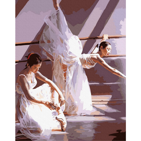 Картина по номерам Люди на картинах - Балерини перед прем'єрою