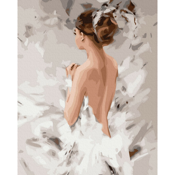 Картина по номерам Люди на картинах - Біла лебідка