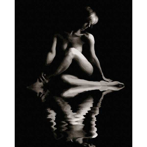 Картина по номерам Люди на картинах - Оголене відзеркалля