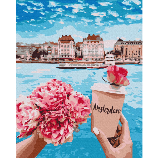 Картина по номерам Авторські колекції - Прогулянка з піонами