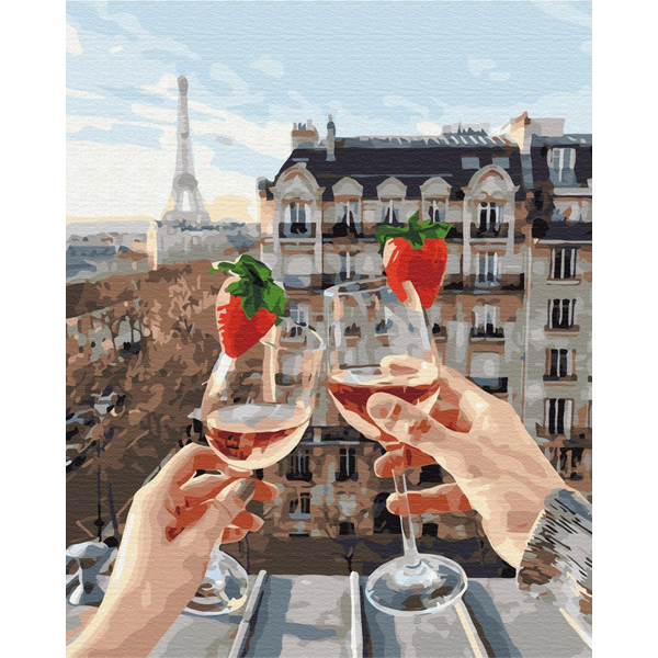 Картина по номерам Авторські колекції - Бокали Парижу