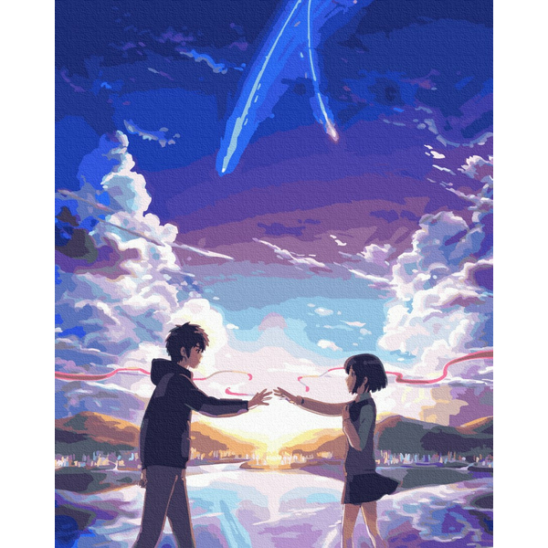 Картина по номерам Люди на картинах - Твоє ім'я. Аніме