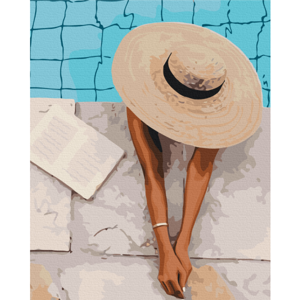 Картина по номерам Люди на картинах - Лето в шляпке