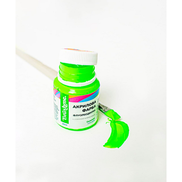 Флуоресцентна 20 мл у баночці - Салатовая