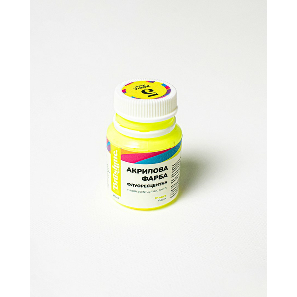Флуоресцентна 20 мл у баночці - Желтая