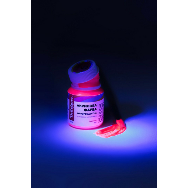 Флуоресцентна 20 мл у баночці - Красная