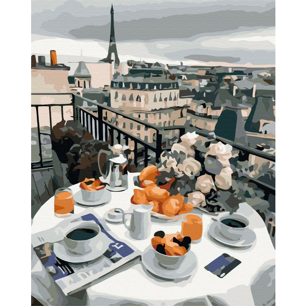 Картина по номерам Авторські колекції - Бізнес сніданок в Парижі