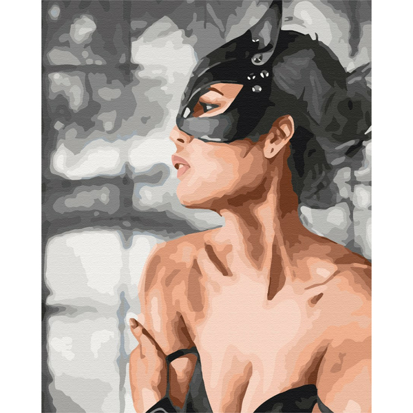 Картина по номерам Люди на картинах - Жінка-кішка