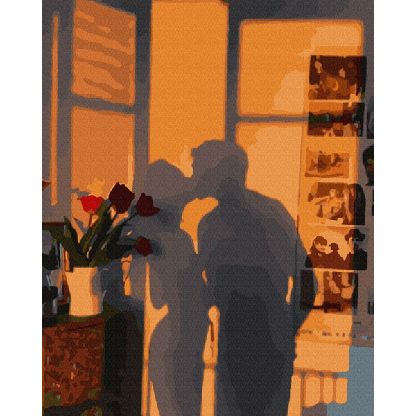 Картина по номерам Романтика - Захід вдома