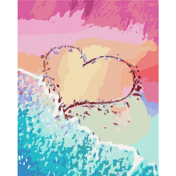 Картина по номерам Романтика - Любов на узбережжі