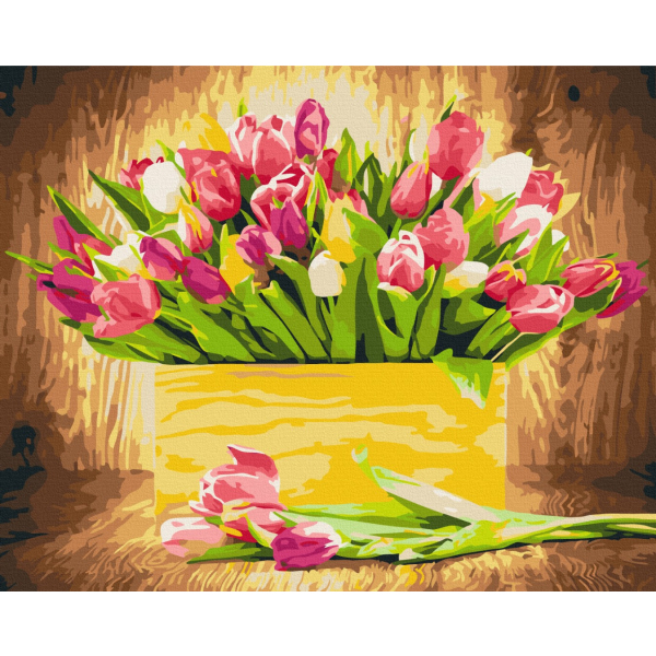 Картина по номерам Квіти - Святкові тюльпани