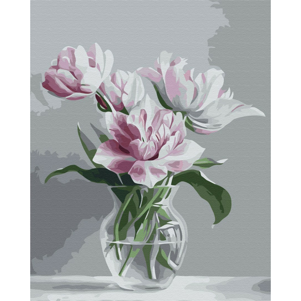 Картина по номерам Квіти - Ваза нежности
