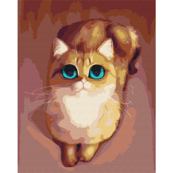 Картина по номерам Тварини, птахи та риби - В очікуванні рибки