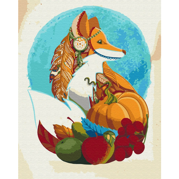 Картина по номерам Тварини, птахи та риби - Осіння лисичка