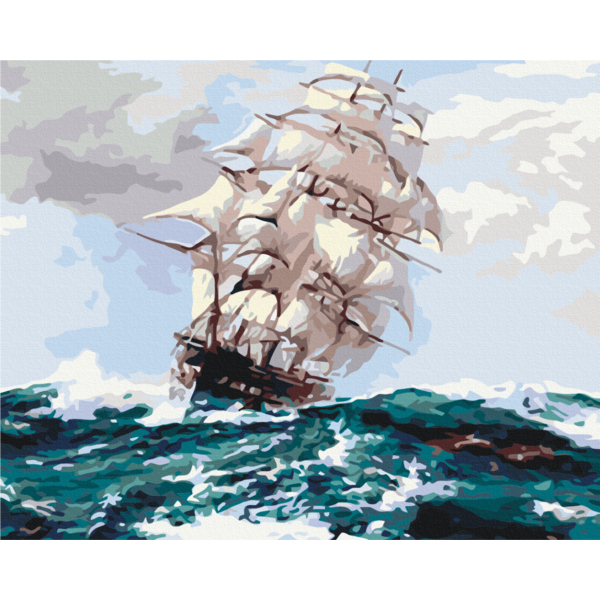 Картина по номерам Кораблі, автомобілі та літаки - На пути к Ассоль