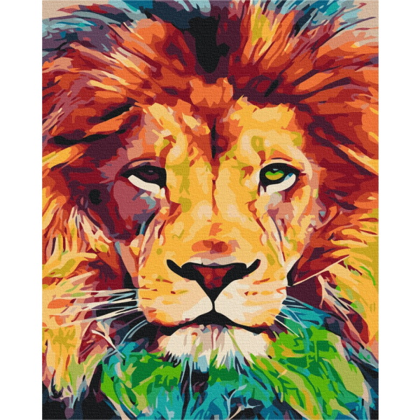 Картина по номерам Поп Арт - Веселковий Лео