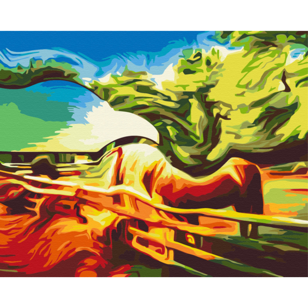 Картина по номерам Поп Арт - Абстракція природи