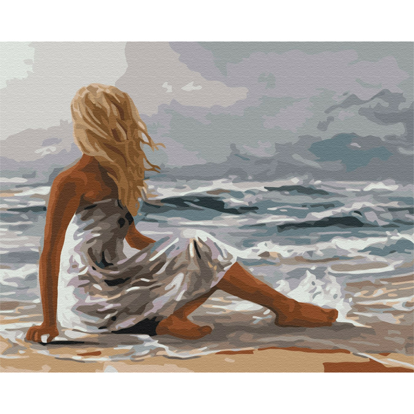 Картина по номерам Люди на картинах - Дотик моря