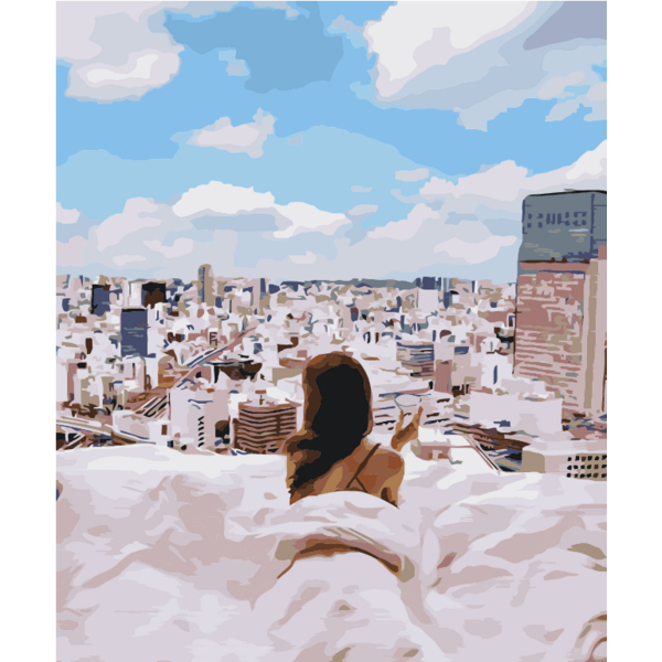 Картина по номерам Авторські колекції - Ранок у великому місті