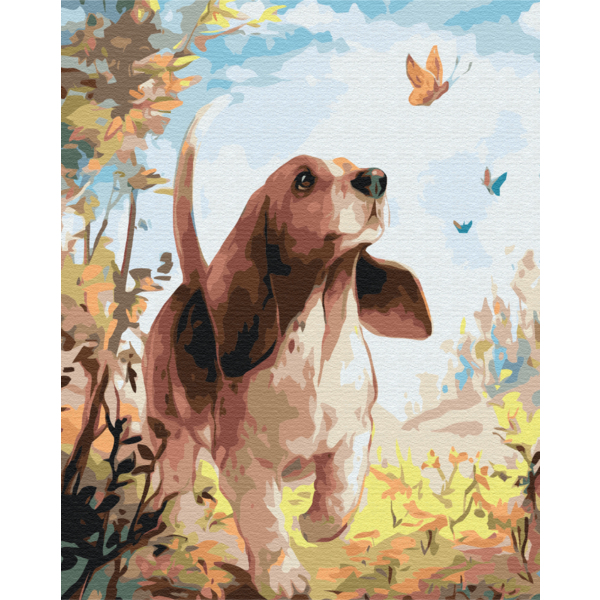 Картина по номерам Тварини, птахи та риби - Слідом за метеликами