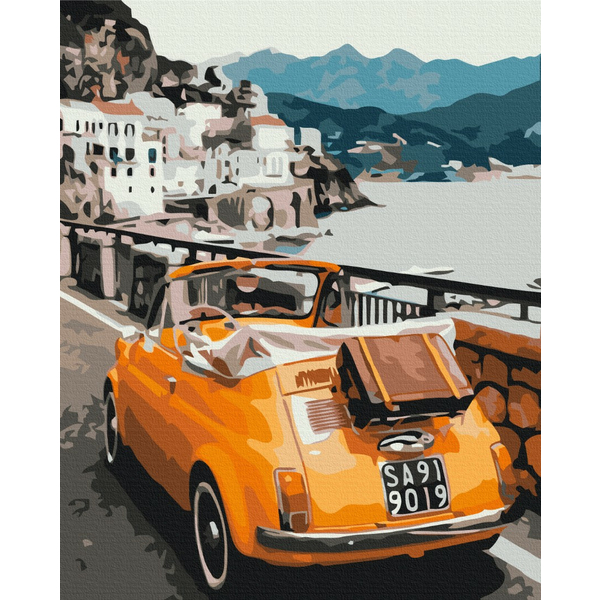 Картина по номерам Города - Ретро автомобиль