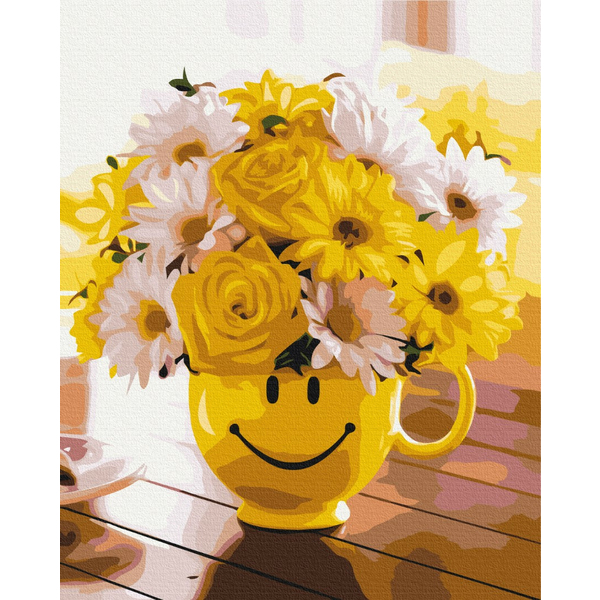 Картина по номерам Квіти - A bouquet of happiness