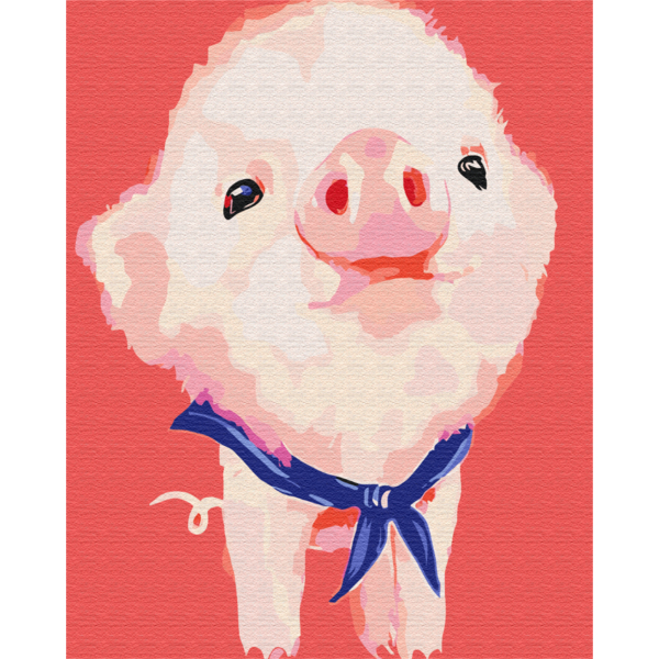 Картина по номерам Тварини, птахи та риби - Маленьке поросятко