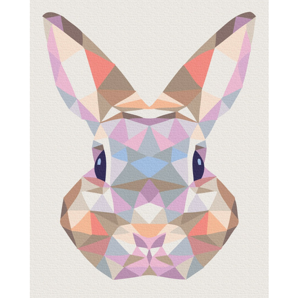 Картина по номерам Тварини, птахи та риби - Rabbit in a mosaic