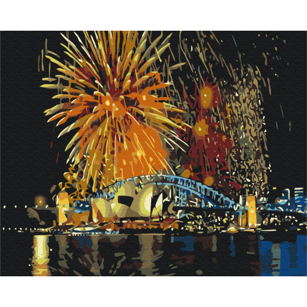 Картина по номерам Города - Сідней  святкує