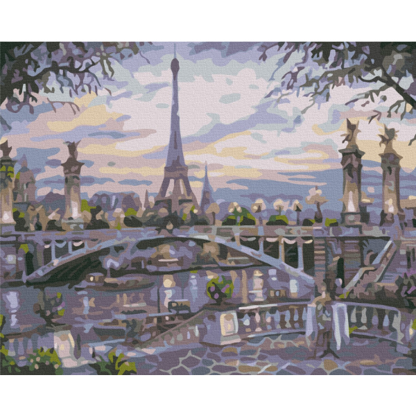 Картина по номерам Города - Туман в Парижі