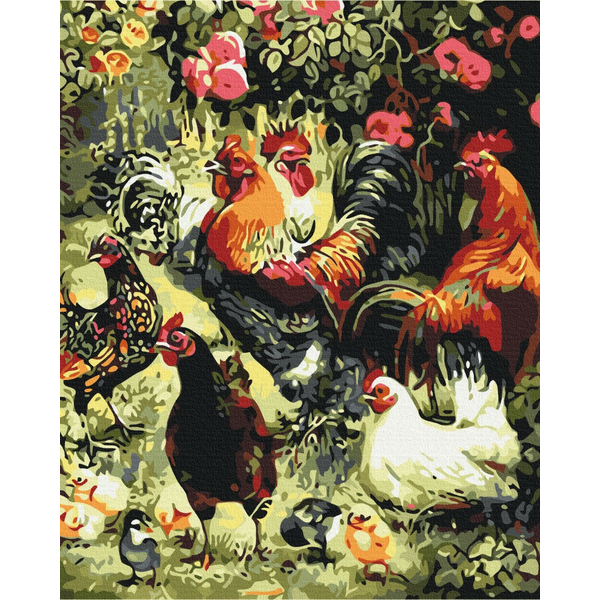 Картина по номерам Тварини, птахи та риби - Бабусина мрія