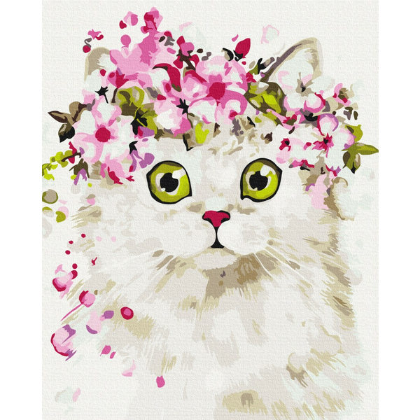 Картина по номерам Тварини, птахи та риби - Здивована киця