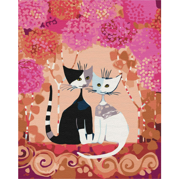 Картина по номерам Тварини, птахи та риби - Казкові котики