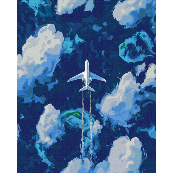 Картина по номерам Космос - Над облаками